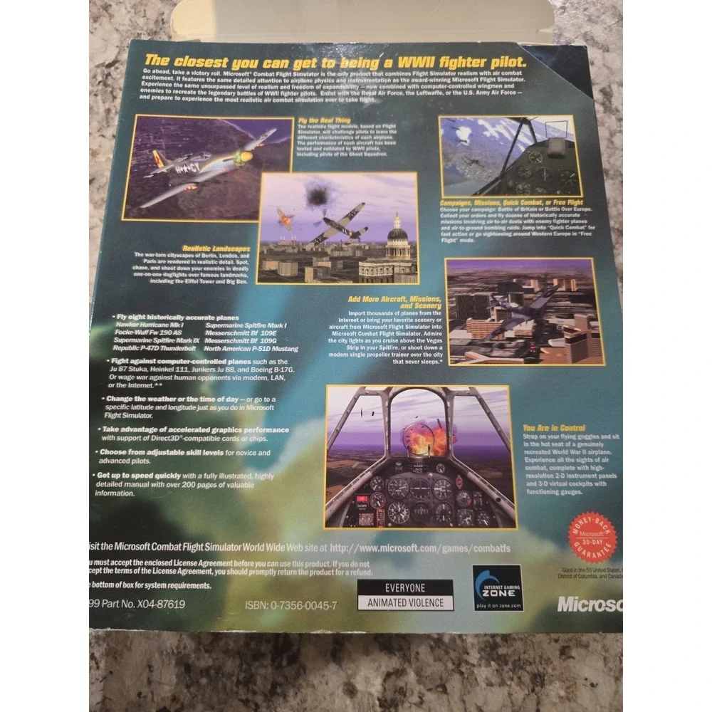 Microsoft Combat Flight Simulator: WWII Europe Series - European... PC Game1998